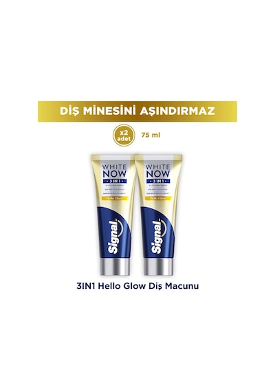 Signal White Now Diş Macunu 3 İn 1 Ekstra Işıltı 75 Ml X2