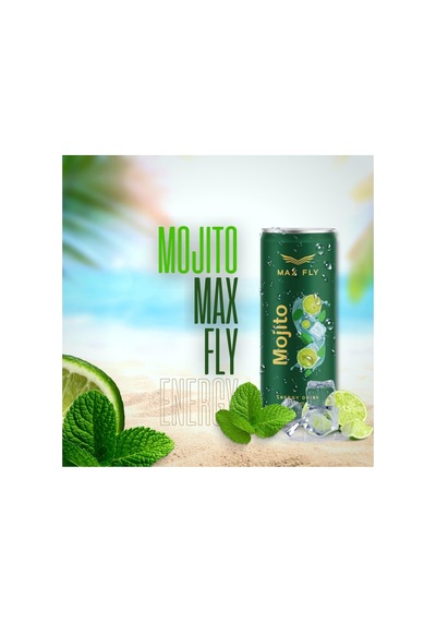 Max Fly Mojito Enerji İçeceği 250 Ml 24 Adet