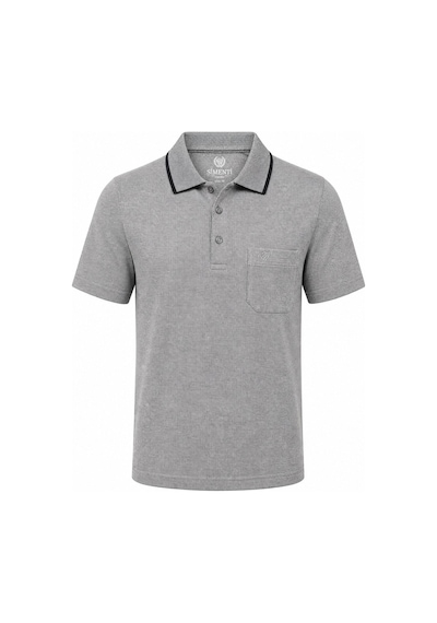 Simenti Polo Yaka Klasik Fit Kısa Kol Erkek Tişört 7652 Gri