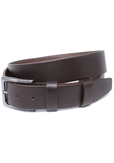Livze %100 Hakiki Manda Deri Klasik Erkek Kemeri 4 Cm Kahverengi