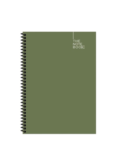 17x24 Cm Çizgisiz 120 Sayfa Telli Sert Karton Kapak Defter Çok Renkli