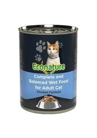 Econature Tavuk Etli 400 Gr Yetişkin Kedi Konservesi