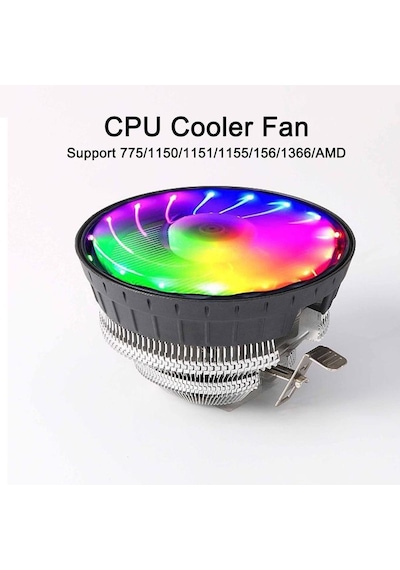 Smartchoice Intel 775/1150/1151/1155/1156/1366 Amd Pc İçin Sessiz Cpu Soğutucu Fan Isı Emici