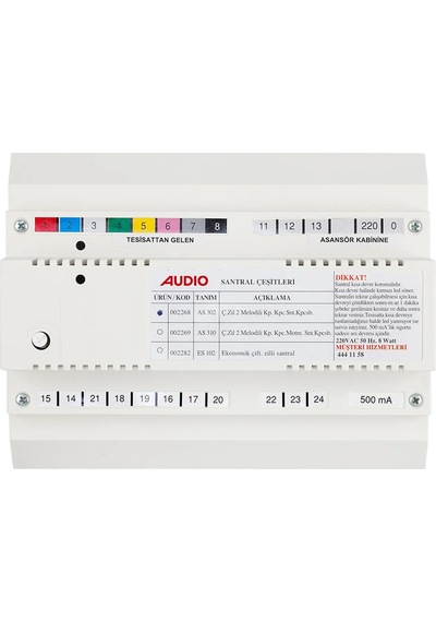 Audio 2268 Kapıcılı Çift Zilli Santral