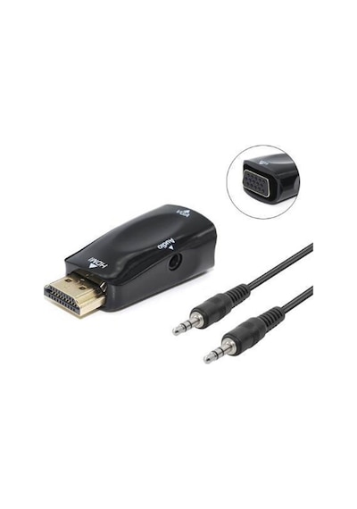 Hdmi To Vga Ses Görüntü Çevirici Projeksiyon Notebok Pc Receiver (551664306)
