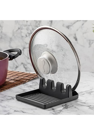 Kaşık Ve Kapak Tutucu - Kapak Standı Kaşık Kepçe Altlığı Düzenleyici Organizer