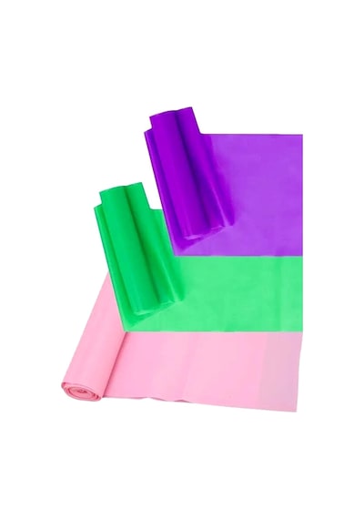 Tr Pilates Bandı 3 Lü Set 3 Farklı Direnç Seviyesinde 150x15 Cm Pilates Lastiği Egzersiz Aerobik Band Diğer