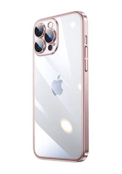 Teleplus Apple Uyumlu iPhone 14 Pro Kılıf Sert Pc Renkli Çerçeveli Riksos Kapak
