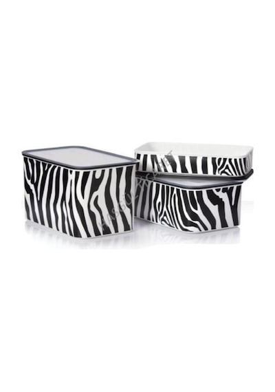 Tupperware Su Zebra 3'Lü Set Sıkı Kapaklı Saklama Kabı Hsgl Çok Renkli
