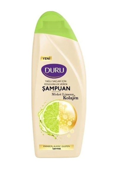 Duru Yağlı Saçlar İçin Misket Limonu & Kolajen Şampuan 500 ML