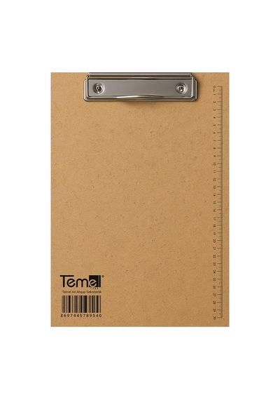 Temel A4 ve A5 Ahşap Sekreterlik Metal Klipsli 2li Set
