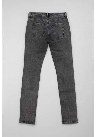 Blue White Bluew White Kadın Likralı Slim Fit Gri Jean Pantolon 27