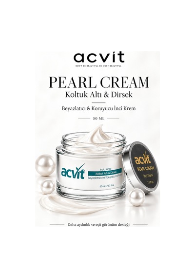 Acvit Koltuk Altı Ve Dirsek Beyazlatıcı ve Koruyucu İnci Krem 50 ML