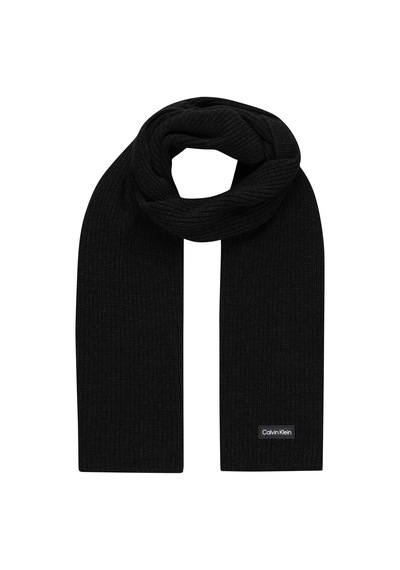 Calvin Klein Daddy Wool Knıt Scar Erkek Siyah Atkı