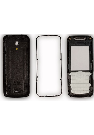 Nokia 7210s Kapak Nokia 7210s Uyumlu Siyah Ön Kapak Arka Kapak Ve
