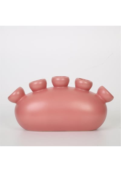 Vitale Suncoral Kırmızı Vazo 30 13 13 Cm Ak.jl0022 Renkli