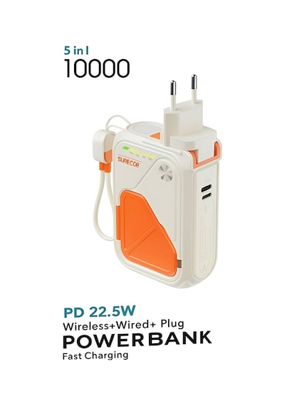 5in1 10.000 Mah Magsafe Uyumlu Powerbank Pd Hızlı Şarj 22.5w Diğer