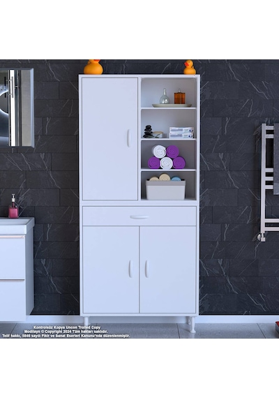 Eliusta Funci Beyaz Renk G:80 Cm Banyo Dolabı 3 Kapaklı 7 Raflı Dolap 80x173x32,5 Cm Boyutlarında Dolap Beyaz Eliusta Funci Beyaz Renk G:80 Cm Banyo Dolabı 3 Kapaklı 7 Raflı Dolap 80x173x32,5 Cm Boyutlarında Dolap Beyaz