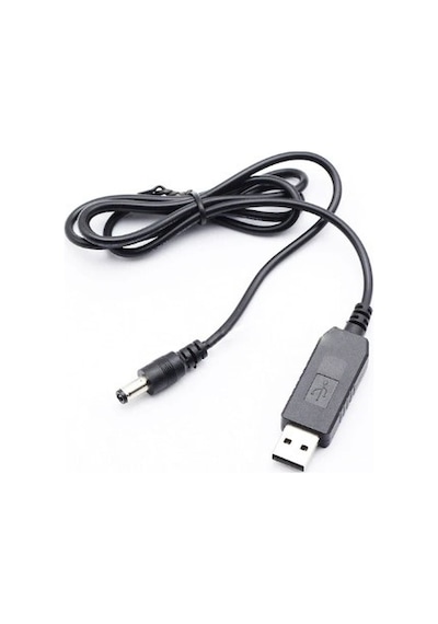 USB Barrel Jack Voltaj Yükseltici (Giriş 5V, Çıkış 12V)