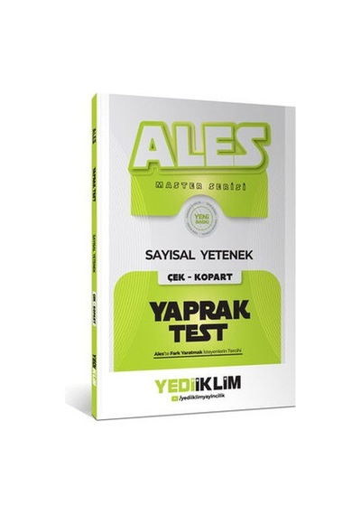 Yediiklim Yayınları 2027 Ales Sayısal Yetenek Çek Kopart Yaprak Test