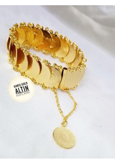 Barışgold 22Ayar Altın Kaplama Bileklik N11.59985 Çok Renkli