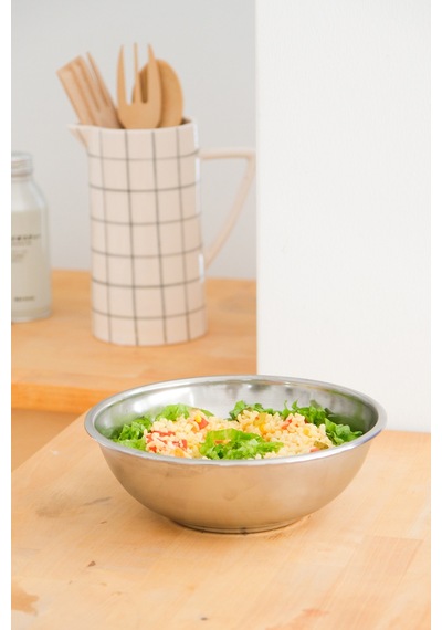 Metal 22 Cm Salata Kısır Meyve Sunum Kasesi Metal - 682974675 Metal