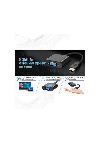 Polotech W8530 Hdmı To Vga Kablo Çevirici Dönüştürücü + Ses Destekli