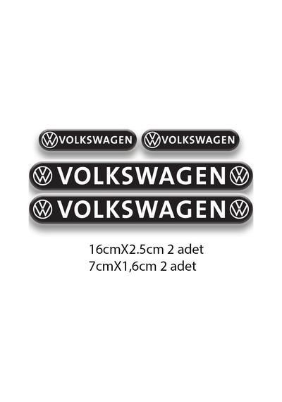 Volkswagen Set Oto Sticker 3d Sticker 02 Diğer
