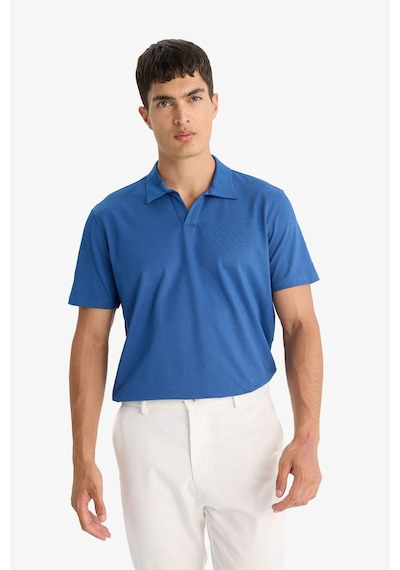 Defacto Regular Fit Polo Yaka Kısa Kollu Tişört F8477ax25auın272 Indigo