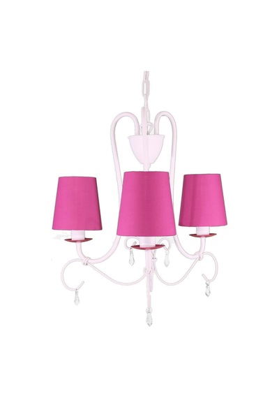 Philips Mykidsroom Princess 3'Lü Kumaş Abajur Avize-Pembe