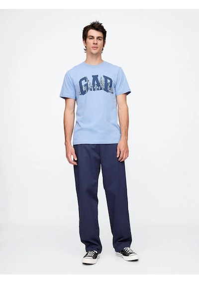 Gap 745022000 V-gap Nyc Skyline Erkek Tişört Mavi