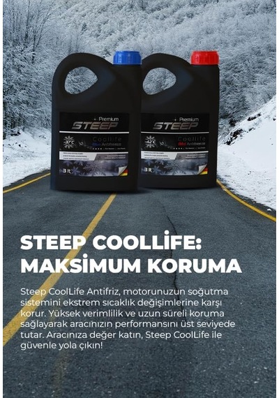 Steep Coollife Antifriz -37 Derece Mavi 3 Lt Diğer