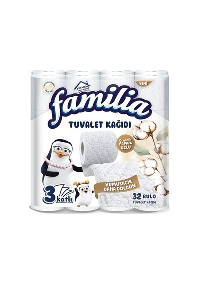 Beyaz 32 Rulo 3 Katlı Tuvalet Kağıdı