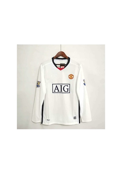 Manchester United 2008/2009 Sezonu Cristiano Ronaldo 7 Nostalji F Beyaz