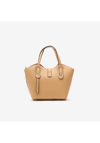 D81 Warm Beige Omuz Çantası Kadın Solen Mini Bag Piumelli Milano Bej