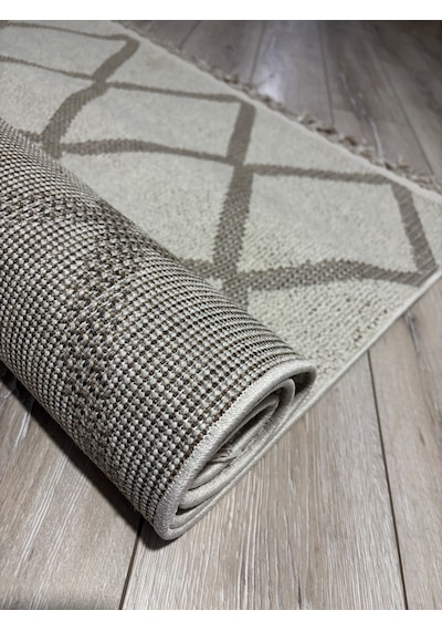 Merinos Halı Jüt İskandinav Halı+140x200 Ebatlı+şık Tasarım