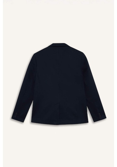 Defacto Slim Fit Dar Kesim Blazer Ceket F7690ax25aunv64 Lacivert