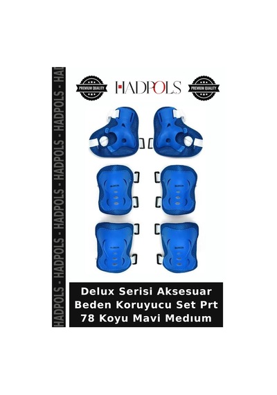 Delux Serisi Aksesuar Beden Koruyucu Set Prt 78 Koyu Mavi Medıum