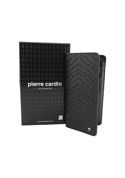 Pierre Cardin Örgü Desenli Deri Erkek Cüzdan Dik Model 11055