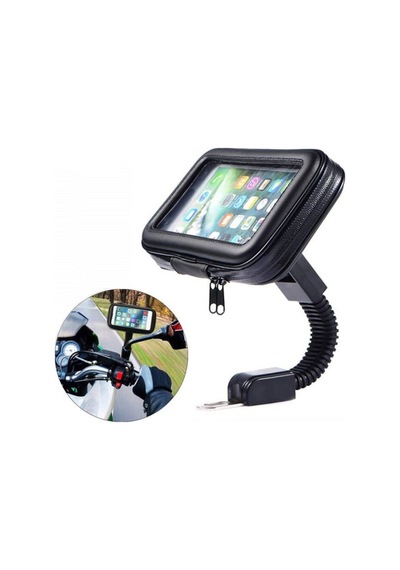 Telefon Tutacağı Motosiklet Fermuar Kılıflı 6 Inch / Syte179