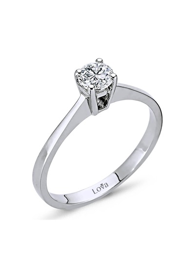Lova D Renk 0,30 Karat Pırlanta Tektaş Yüzük - 1020107