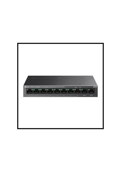 Tp-lınk Ls1210p, 8 Port Poe Megabit, 2 Port Gigabit, 96w, Yönetilemez Masaüstü Switch