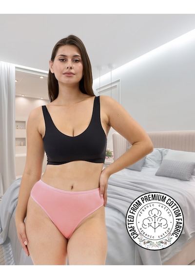 Alya Underwear Kadın Külot Yüksek Bel Tanga, Toparlayıcı - 2 Siyah, 1 Beyaz, 2 Ten S, M, L, Xl, 2xl - 5 Adet Çok Renkli P25