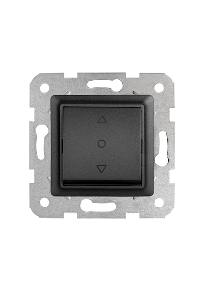 Siyahı Tek Düğmeli Jaluzi Mekanizma Ve Kapak