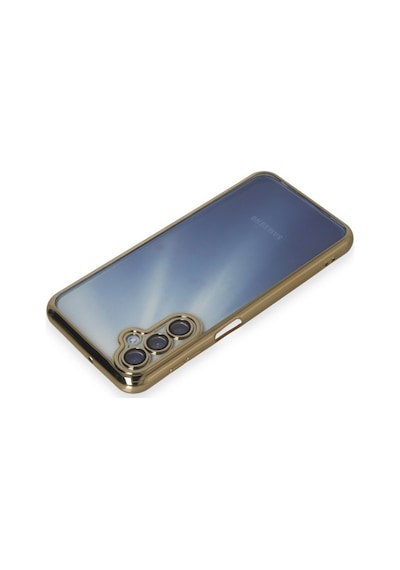 Samsung Galaxy A55 5g Uyumlu Kılıf Lensli Silikon - Gold