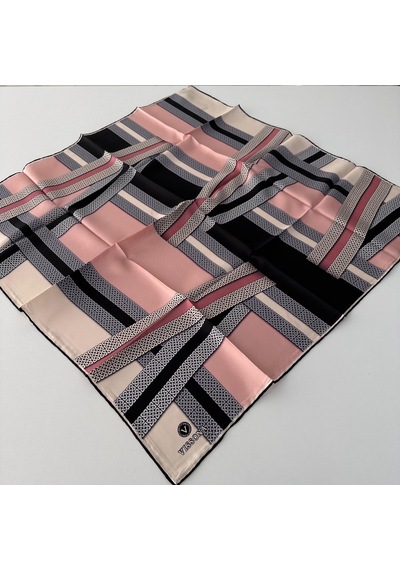 Vissona Twill İpek Eşarp Ipk4001-27272 Çok Renkli