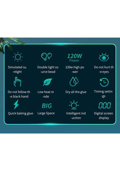 Sun X5 Max 120 Watt 45 UV Led Oje Kurutma Makinesi