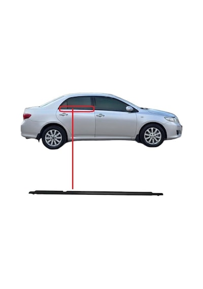 Toyota Corolla Çıta Cam Sıyırıcı Fitil Arka Dış Sağ 2007-2012