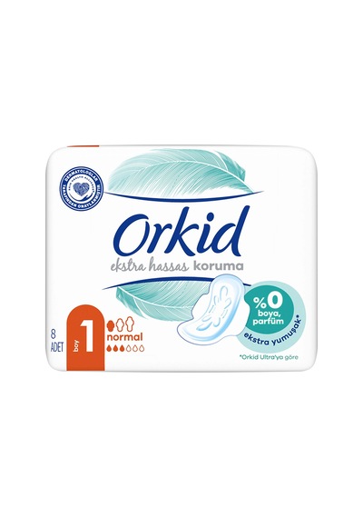 Orkid Esktra Hassas Koruma Hijyenik Ped Normal 8'li