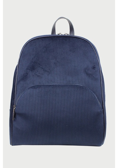 Housebags Kadife Lacivert Kadın Sırt Çantası 157 Kadife Lacivert